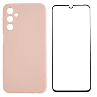 WANLONFENG RB2 Series Samsung Galaxy A14 5G / 4G suojakuori, naarmuuntumaton TPU-puhelinsuoja näytönsuojalla