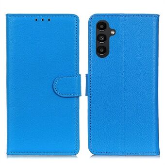 Pudotuksenkestävä matkapuhelinkotelo Samsung Galaxy A14 5G / A14 4G , Litchi Texture Wallet -puhelimen suojakuori PU-nahkainen Stand suojakuori