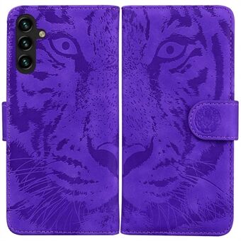 Samsung Galaxy A14 5G Tiger Pattern Painettu PU-nahkalompakko Monipuolinen suojakotelo Magneettinen Stand kansi