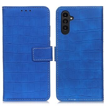 Samsung Galaxy A14 5G PU -nahkaiselle puhelintelineen Stand Crocodile Texture Scratch suojaava lompakkokotelo