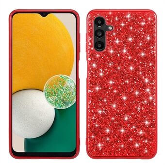 Samsung Galaxy A14 5G Shiny Glitter Sequins -puhelinkotelolle iskunkestävä galvanoitu TPU-kehys, kova PC-takakansi