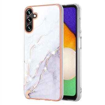 Samsung Galaxy A14 5G YB IMD Series-2 Marble Pattern IMD IML Process Phone Suojakuorelle Galvanointikehys Scratch pehmeä TPU-suojus