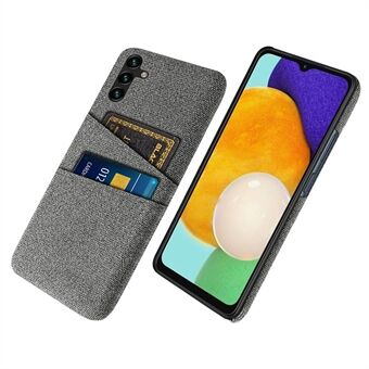 Samsung Galaxy A14 5G kangaskuvioiselle suojakotelolle, kaksi korttipaikkaa kova PC-suojus