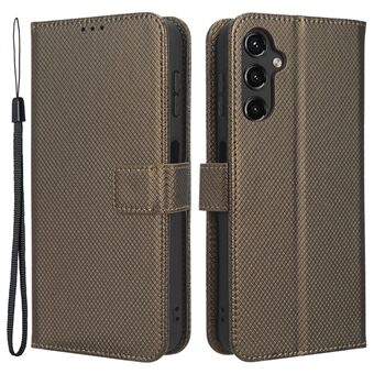 Samsung Galaxy A14 5G / A14 4G Diamond Texture Leather Wallet -puhelin kuoren Iskunkestävä Puhelin Teline Kotelo