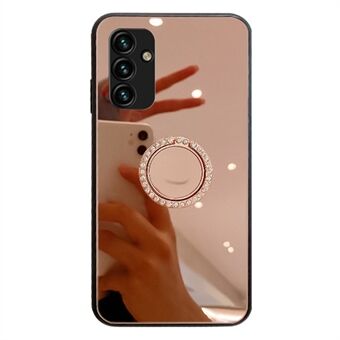 Samsung Galaxy A14 5G Ring Kickstand TPU + PC-puhelimen kansi heijastava meikkipeilikotelo