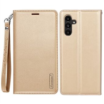 HANMAN Minor Series Samsung Galaxy A14 4G / 5G Iskunkestävä nahkainen Stand puhelimen lompakkokotelolle