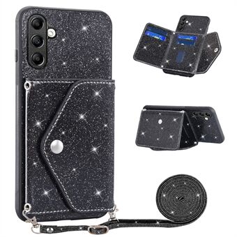 Samsung Galaxy A14 5G / 4G PU-nahka+TPU-puhelimen suojus Kickstand korttitelineen matkapuhelinkotelolle