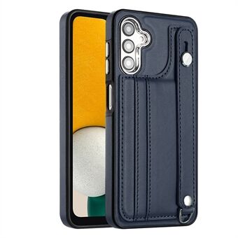 YB Nahkapinnoite Series-5 Samsung Galaxy A14 5G / A14 4G PU-nahka+TPU-hihna Kickstand Cover Korttipaikka Puhelinkotelo