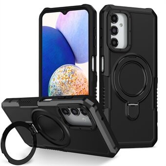 Samsung Galaxy A14 5G / 4G -puhelimen suojaava TPU+PC -kotelo pudotuksilta ja ring kickstand -kotelo