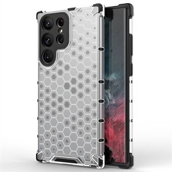 Iskunkestävä kotelo Samsung Galaxy S23 Ultra Honeycomb -kuvioidulle puhelinkuorelle TPU + PC-suojakuori