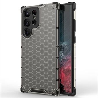 Iskunkestävä kotelo Samsung Galaxy S23 Ultra Honeycomb -kuvioidulle puhelinkuorelle TPU + PC-suojakuori