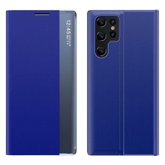 Samsung Galaxy S23 Ultra Magnetic Adsorption PU-nahkaiselle pudotuksenkestävälle Stand kotelolle sivunäkymällä