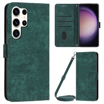 Samsung Galaxy S23 Ultra Wallet -puhelinkotelolle Crossbody PU-nahkainen Stand painettu läppäkansi