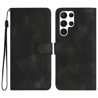 YX0030 Wallet-puhelinkotelo Samsung Galaxy S23 Ultralle painettu kuviollinen PU-nahkainen läppäkuori Iskunkestävä puhelimen kuori