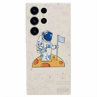 Samsung Galaxy S23 Ultra Cartoon Astronaut Pattern -pehmeä TPU-kuori, tarkka leikkauskuori