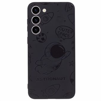 Samsung Galaxy S23:lle Precise Cutout TPU-puhelinkotelo Space Astronaut Pattern -puhelimen kansi