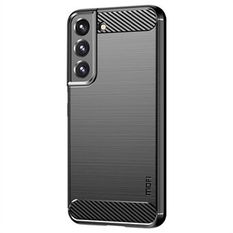 MOFI JK TPU Series-1 -puhelinkotelo Samsung Galaxy S23+:lle, hiilikuiturakenne pudotussuojattu TPU-harjattu puhelimen kuori