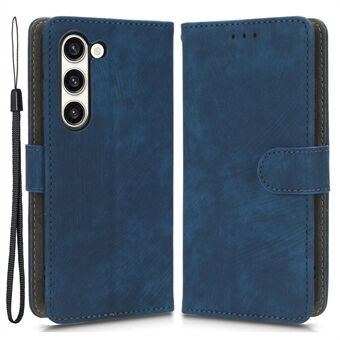 Samsung Galaxy S23+ Flip Wallet -puhelintelineen Stand PU-nahkainen RFID-suojakotelo puhelimen suojus hihnalla