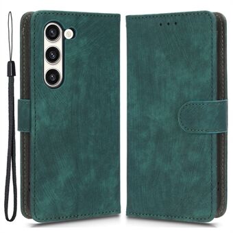 Samsung Galaxy S23+ Flip Wallet -puhelintelineen Stand PU-nahkainen RFID-suojakotelo puhelimen suojus hihnalla