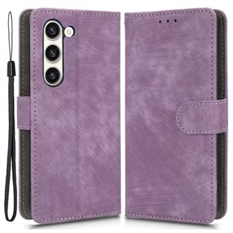 Samsung Galaxy S23+ Flip Wallet -puhelintelineen Stand PU-nahkainen RFID-suojakotelo puhelimen suojus hihnalla