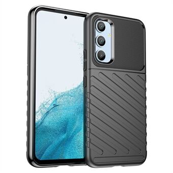 Samsung Galaxy A54 5G Thunder -sarjan iskunkestävälle paksuuntuneelle TPU-puhelimen kotelolle Twill-kuvioinen liukumaton puhelimen suojus