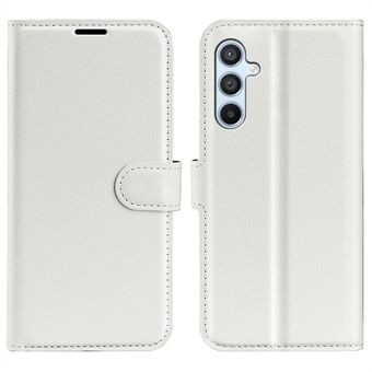 Samsung Galaxy A54 5G Litchi Texture -pudotusta estävälle matkapuhelimen suojakuorelle, PU-nahka + TPU-folio, Stand , lompakkopuhelinkotelo