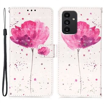 Samsung Galaxy A54 5G YB kuviotulostus Nahka Series-2 Täysin kääritty PU-nahka 3D-kuviotulostus Puhelinkotelo Stand Folio Flip Cover