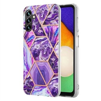 YB IMD Series-3 Pehmeä TPU-puhelinkotelo Samsung Galaxy A54 5G:lle, hyvin suojattu marmorikuvio IMD IML kaksipuolinen galvanoitu suojakuori