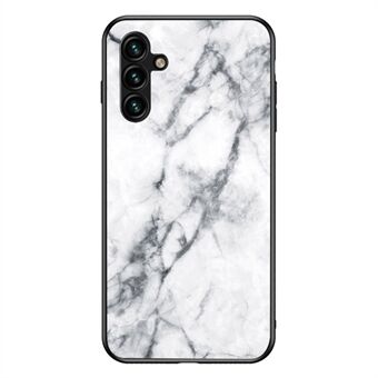 Samsung Galaxy A54 5G Marble Pattern Printing -karkaistu lasi + PC + TPU-hybridikansi Scratch puhelinkotelo