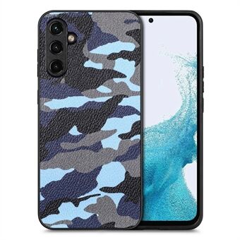 Samsung Galaxy A54 5G naamiointikuvioiselle puhelimen suojakuorelle, PU-nahka+PC+TPU-pudotuksenestokotelo