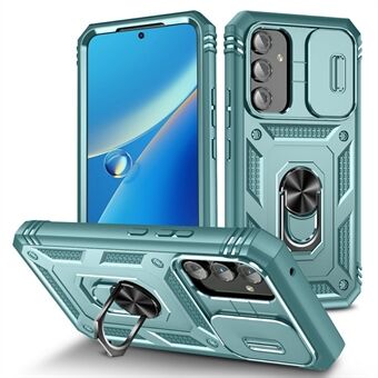 Samsung Galaxy A54 5G PC TPU Case Kickstand Iskunkestävä suojus korttipaikalla, linssisuoja