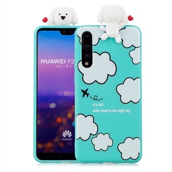 3D söpö nukekuviotulostus TPU-suojakotelo Huawei P20 Pro