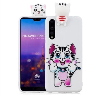 3D söpö nukekuviotulostus TPU-takakansi Huawei P20 Pro