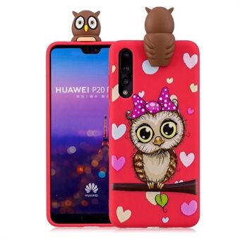 3D söpö nukekuviotulostus TPU-suojakotelo Huawei P20 Pro