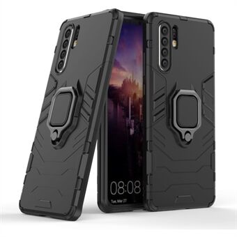 Finger Ring Kickstand PC + TPU-hybridipuhelinkotelo Huawei P30 Pro