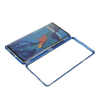 Iskunkestävä magneettiasennus Metallikehys + karkaistu lasi Puhelinsuoja Huawei P30 Pro