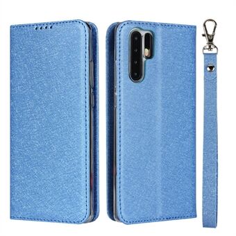 Silk Skin Wallet Stand Matkapuhelimen suojaava nahkasuoja Huawei P30 Pro