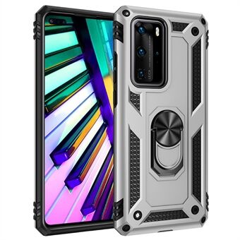 Ring Kickstand Armor -kotelon PC TPU Combo -kuorelle Huawei P40 Pro