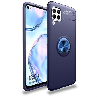 Varten Huawei nova 6 SE / nova 7i / P40 lite Ring Kickstand TPU -suojakalvo Sisäänrakennettu metallilevy