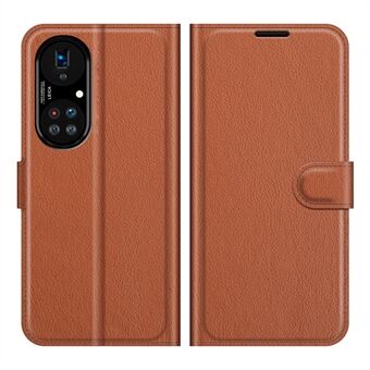 Litchi Skin nahkainen Stand Huawei P50 Pro