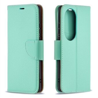 Litchi Surface ja Wallet Nahkainen Stand Huawei P50 Pro