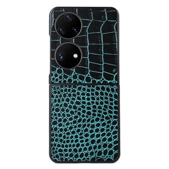 Huawei P50 Pocket Crocodile Texture aitoa nahkaa läpäisevä puhelinkuori päällystetty hybridipohjainen matkapuhelinkotelon lisävaruste