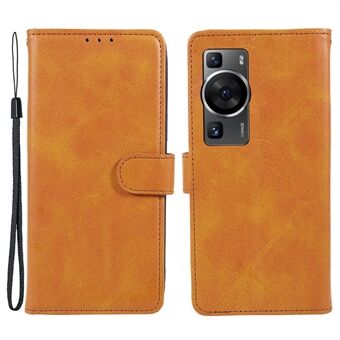 Huawei P60 / P60 Pro Calf Texture Stand suojus Magneettinen lukko nahkainen lompakkopuhelinkotelo