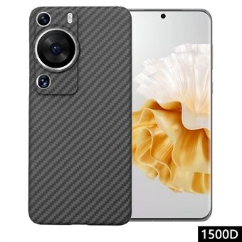 Puhelimen kuori Huawei P60 Pro / P60: lle 1500D karkea tekstuurinen musta aramidikuitukuori