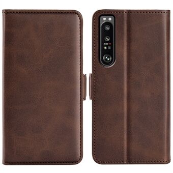 Sony Xperia 1 IV:lle Scratch kuvioitu PU-nahkainen puhelinkotelo Stand Design Folio Flip Phone Cover