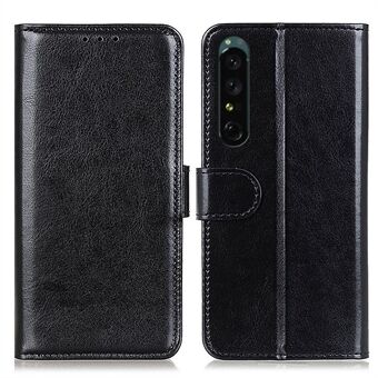 Sony Xperia 1 IV -nahkaiselle suojakuorelle Crazy Horse Texture -lompakkotoiminto Vaakasuora Stand Flip Case