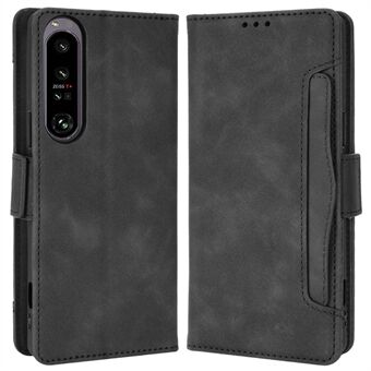 Scratch puhelinlaukkukotelo Sony Xperia 1 IV -puhelimelle, Magneettinen Flip Wallet Style Stand Iskunkestävä PU-nahkainen puhelimen kansi