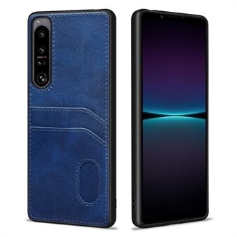 Style-C Sony Xperia 1 IV 5G PU Nahkapäällysteinen Pehmeä TPU Puhelimen takakansi Korttiteline Design Pudotuksenkestävä Kotelo