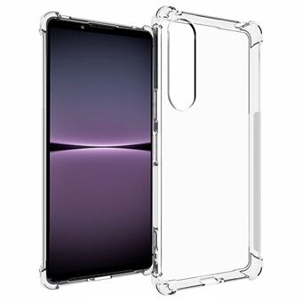 Sony Xperia 1 V putoamattomalle liukuesteiselle puhelinkuorelle Joustava TPU läpinäkyvä suojakuori