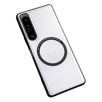 Sony Xperia 1 V:n magneettiselle ohuelle kotelolle PU-nahkaiselle PC-tietokoneen TPU-puhelimen suojakuorelle, joka on yhteensopiva MagSafen kanssa